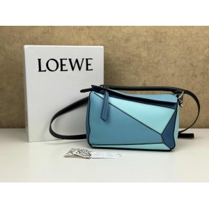 LOEWE PUZZLE SMALL LEATHER SHOULDER BAG